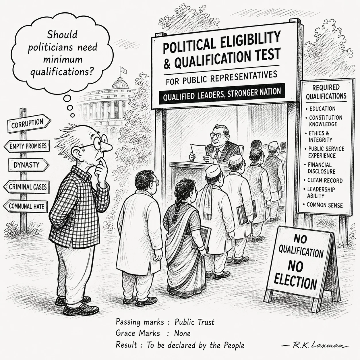 Society vs Reality: Should Politicians Need Minimum Qualifications?